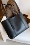 Zoozie Bags Bolsa de Hombro de Cuero PU Negro